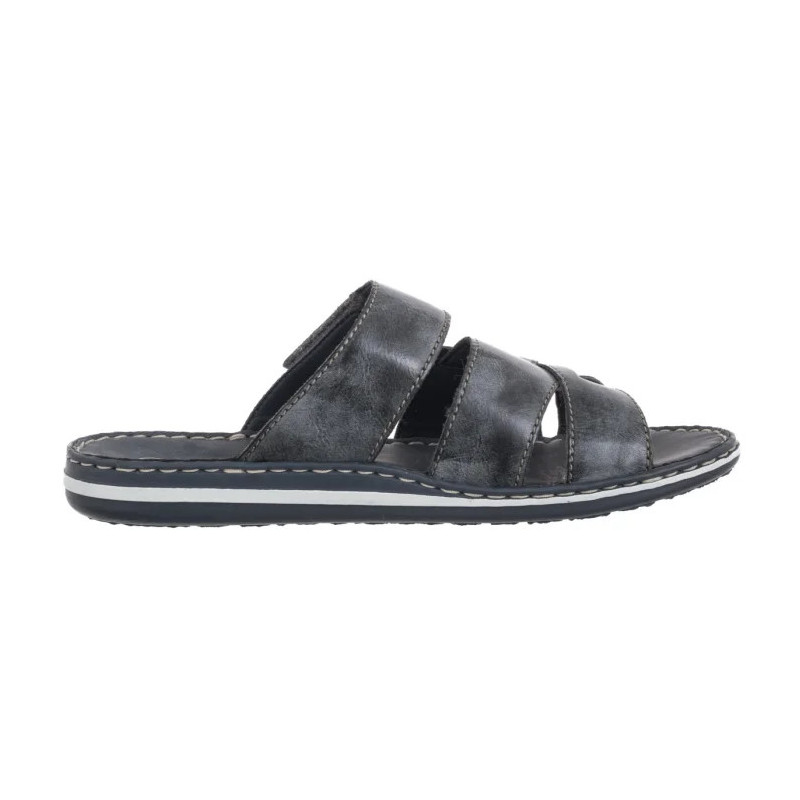 Rieker Granatowe 21073-14 Blue (RI271-a) šlepetės
