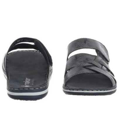 Rieker Granatowe 21073-14 Blue (RI271-a) šlepetės