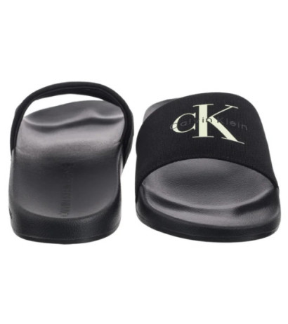 Calvin Klein Slide Monologo Cv Ck Black/White Jade YM0YM01367 01M (CK672-a) šlepetės