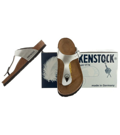 Birkenstock Gizeh Silver 043851 (BK13-d) šlepetės