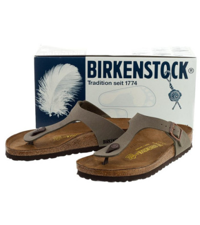 Birkenstock Gizeh BS Nubuk Stone 043391 (BK29-a) šlepetės