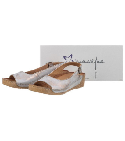 Maciejka Złote/Białe 01974-27/00-5 (MA73-k) sandalai