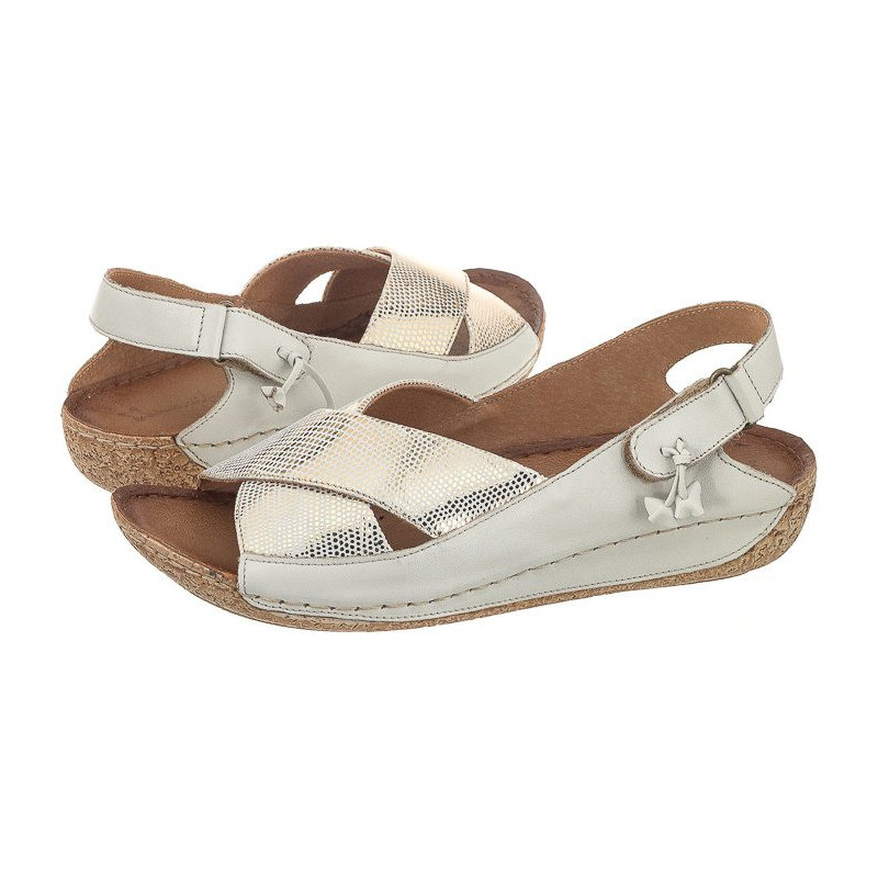 Maciejka Kremowe 00994-37 (MA151-b) sandalai