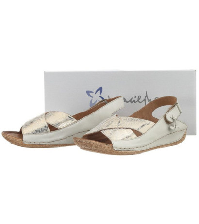 Maciejka Kremowe 00994-37 (MA151-b) sandalai
