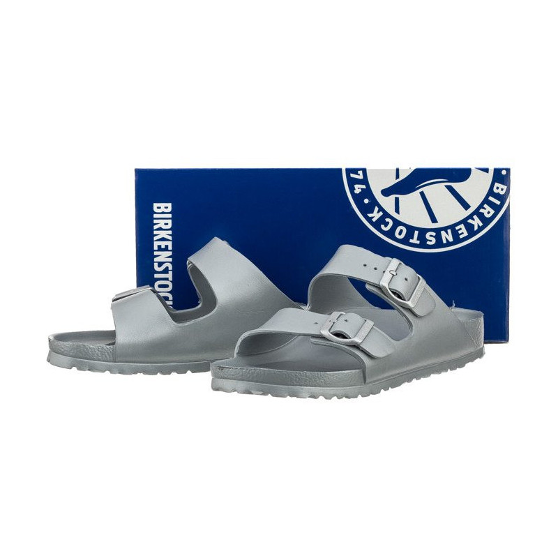 Birkenstock Arizona EVA Metallic Silver 1003491 (BK54-d) Moteriški batai/šlepetės