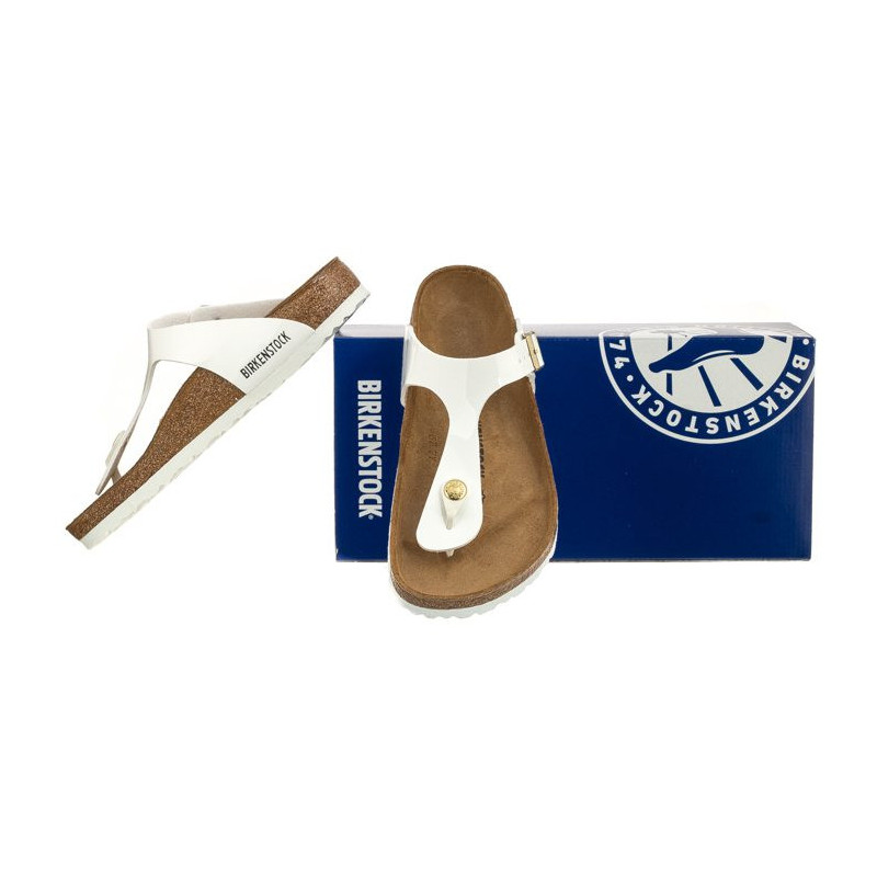 Birkenstock Gizeh BS Patent White 1005299 (BK51-b) šlepetės
