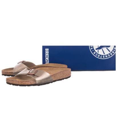 Birkenstock Madrid Shiny Snake Cream 439913 (BK41-l) Moteriški batai/šlepetės