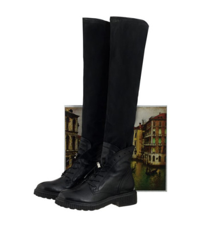 Venezia Czarne 132308 NERO (VE242-a) batai