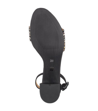 Maciejka Czarne+Kwiaty 04141-48/00-5 (MA489-e) sandalai