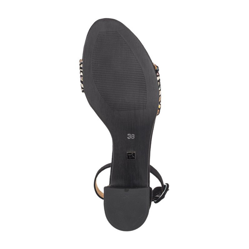 Maciejka Czarne+Kwiaty 04141-48/00-5 (MA489-e) sandalai