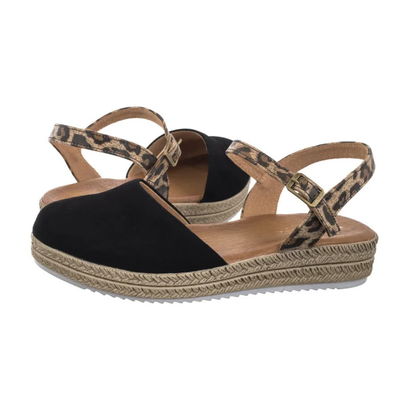 Maciejka Czarne w Panterkę 03065-20/00-5 (MA472-g) sandalai