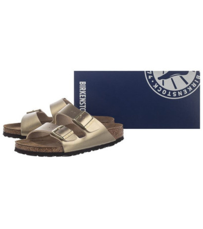 Birkenstock Arizona BF Gold 1016111 (BK115-a) Moteriški batai/šlepetės