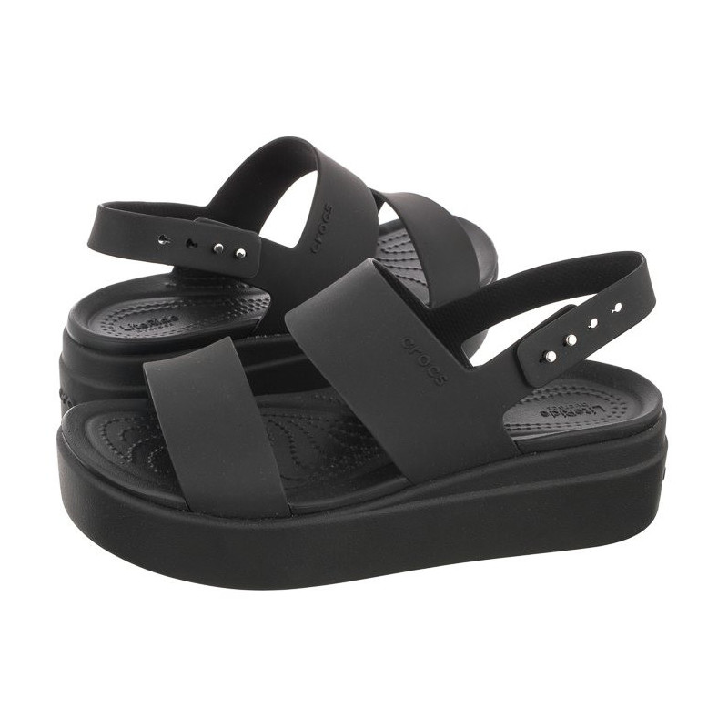 Crocs Brooklyn Low Wedge W Black 206453-060 (CR199-d) bateliai