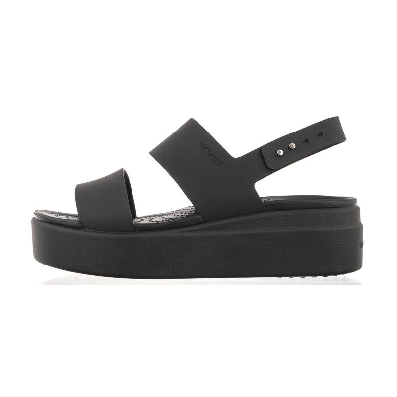 Crocs Brooklyn Low Wedge W Black 206453-060 (CR199-d) sandalai