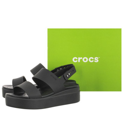 Crocs Brooklyn Low Wedge W Black 206453-060 (CR199-d) sandalai
