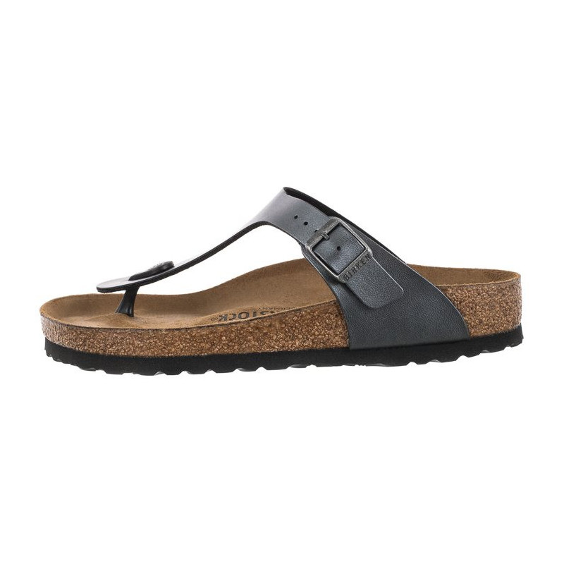 Birkenstock Gizeh BS Metallic Black 1021428 (BK114-b) šlepetės