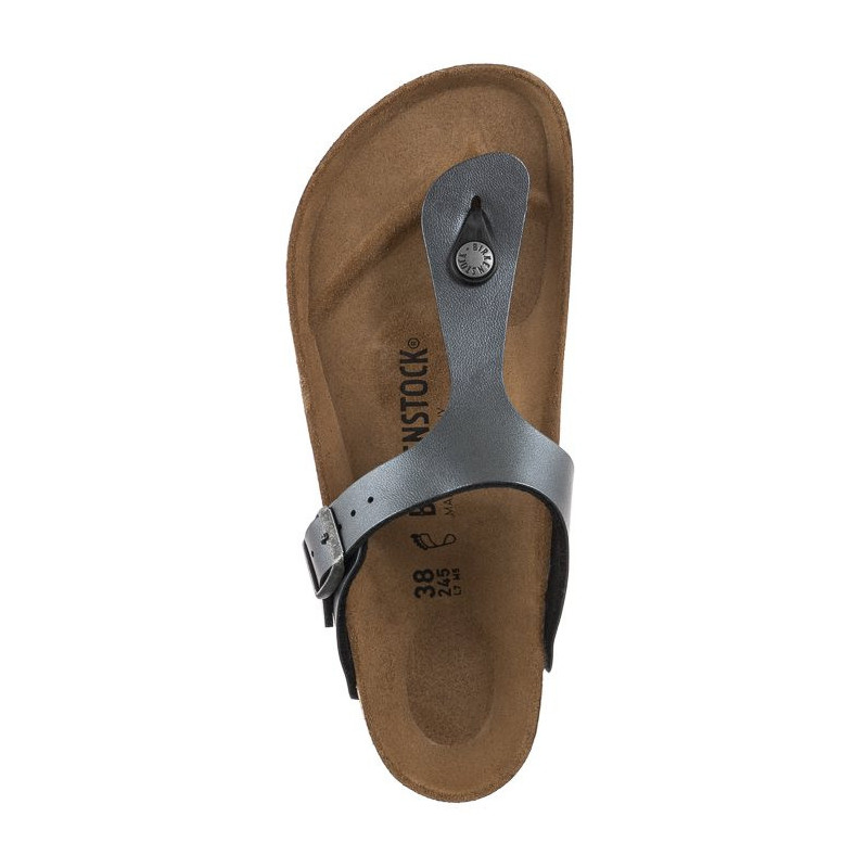 Birkenstock Gizeh BS Metallic Black 1021428 (BK114-b) šlepetės