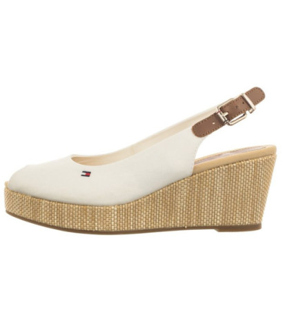 Tommy Hilfiger Iconic Elba Sling Back Wedge FW0FW04788 YBL Ecru (TH122-f) batai