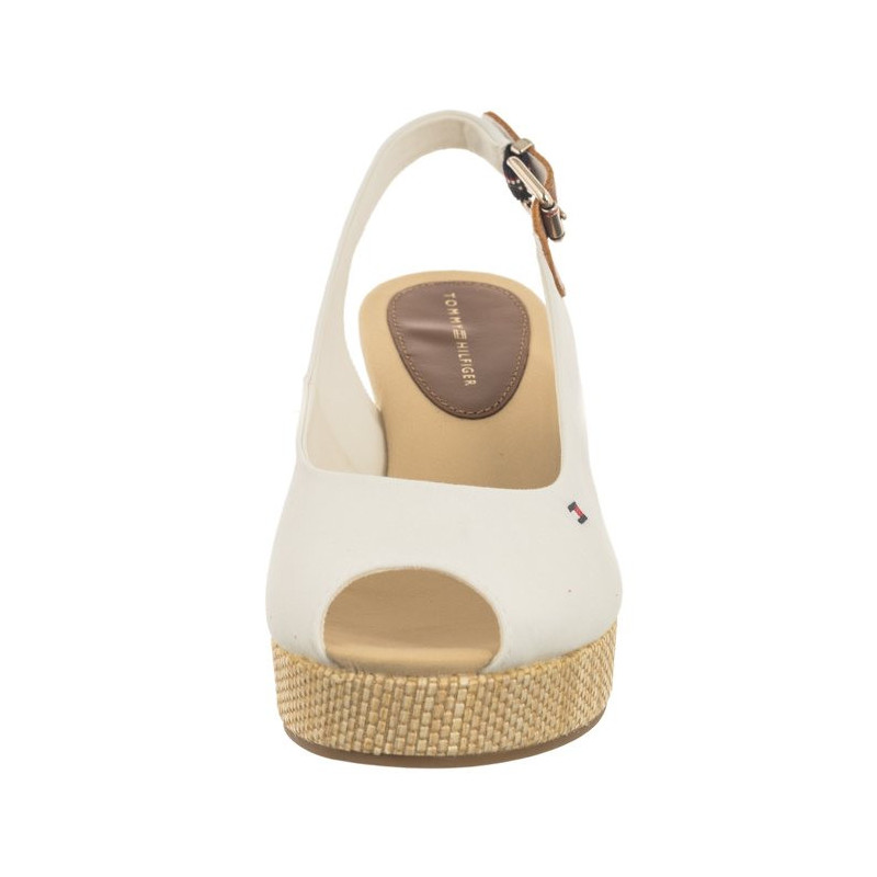 Tommy Hilfiger Iconic Elba Sling Back Wedge FW0FW04788 YBL Ecru (TH122-f) batai