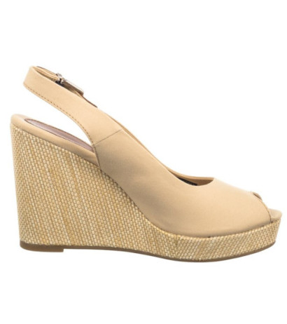 Tommy Hilfiger Iconic Elena Sling Back Wedge FW0FW04789 ACR Harvest Wheat (TH126-e) batai