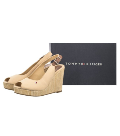 Tommy Hilfiger Iconic Elena Sling Back Wedge FW0FW04789 ACR Harvest Wheat (TH126-e) batai