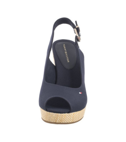 Tommy Hilfiger Iconic Elena Sling Back Wedge FW0FW04789 DW6 Space Blue (TH126-f)