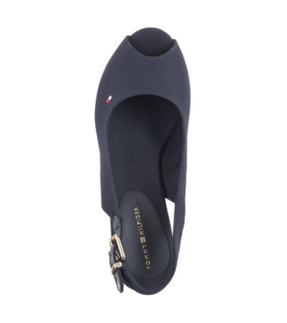 Tommy Hilfiger Iconic Elena Sling Back Wedge FW0FW04789 DW6 Space Blue (TH126-f)