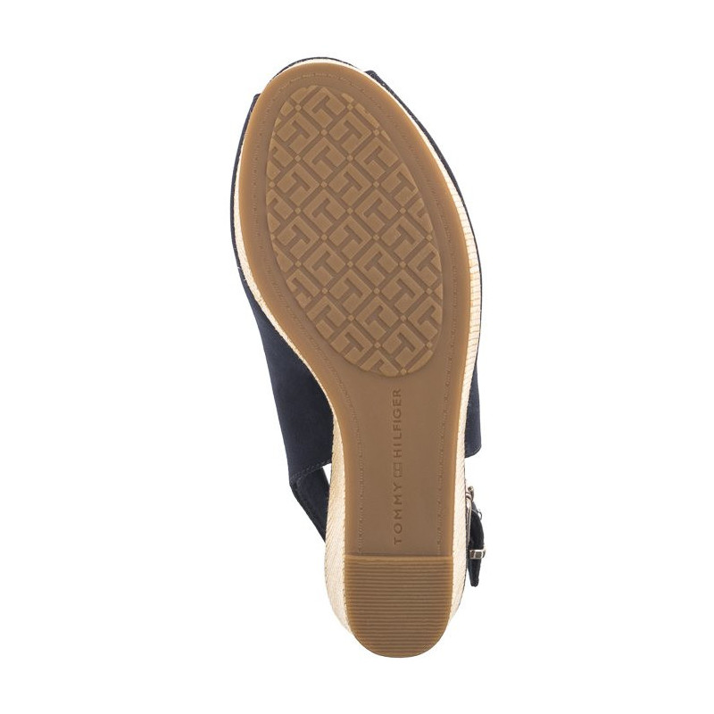 Tommy Hilfiger Iconic Elena Sling Back Wedge FW0FW04789 DW6 Space Blue (TH126-f)