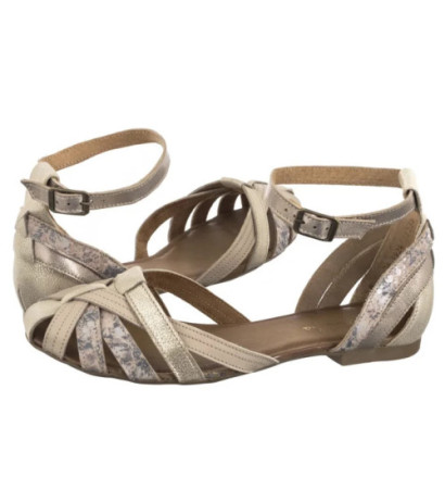 Maciejka Beżowe Kwiatki 01924-47/00-0 (MA600-i) sandalai