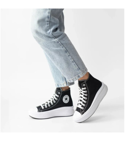 Converse CT All Star Move Hi Black/Natural Ivory/White 568497C (CO448-a) bateliai
