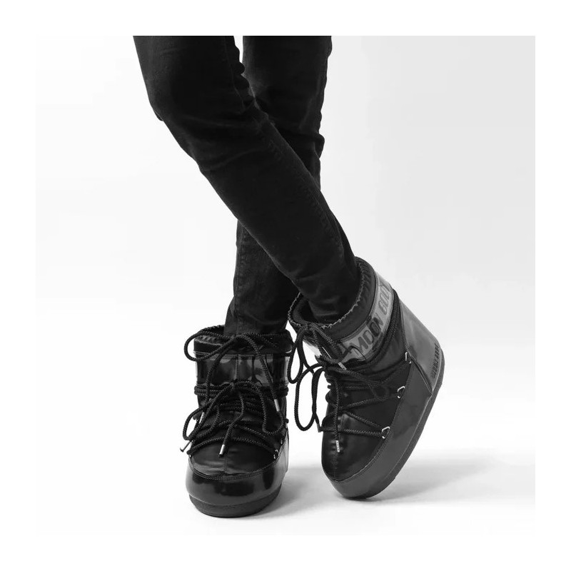 Moon Boot Icon Low Glance Black 1409350 N001 (MB47-a) batai