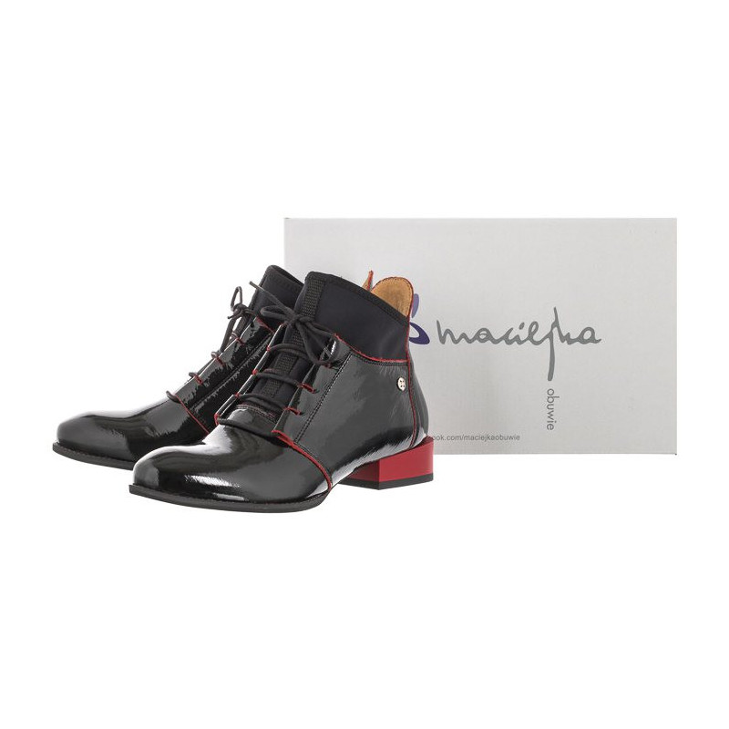 Maciejka Czarne Lakierowane 04744-16/00-7 (MA649-c) batai