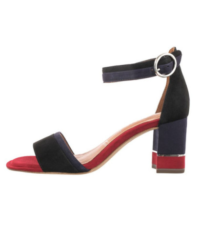 Tamaris Czarne 1-28379-26 095 Blk Suede Comb (TM311-a) sandalai
