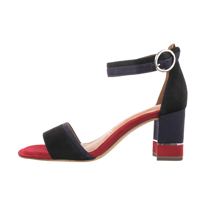 Tamaris Czarne 1-28379-26 095 Blk Suede Comb (TM311-a) sandalai