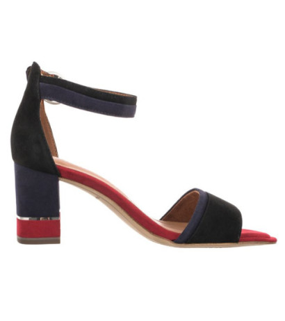 Tamaris Czarne 1-28379-26 095 Blk Suede Comb (TM311-a) sandalai