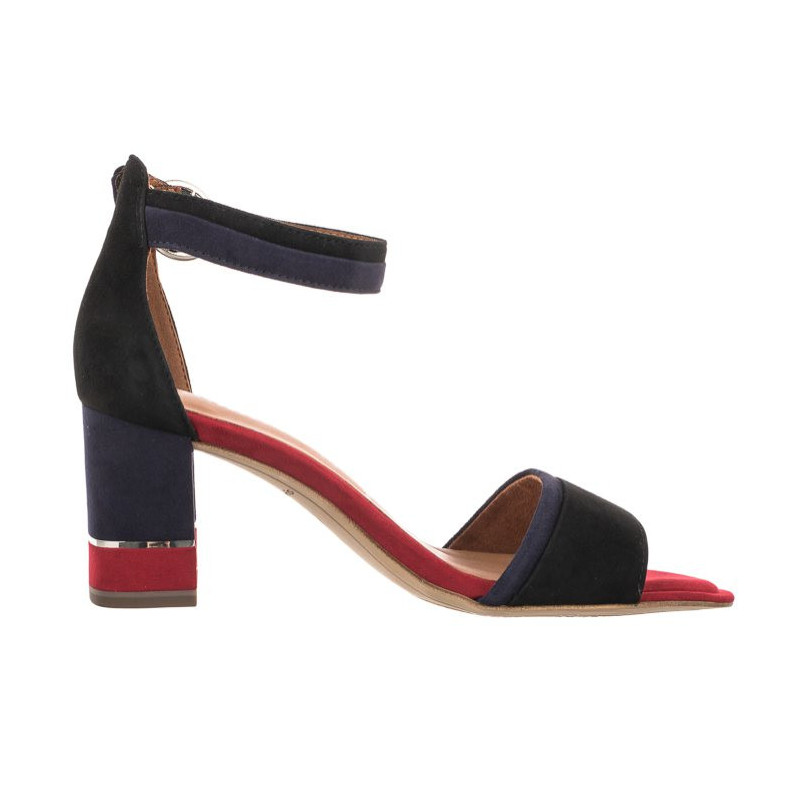 Tamaris Czarne 1-28379-26 095 Blk Suede Comb (TM311-a) sandalai