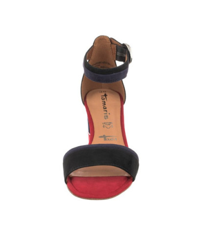 Tamaris Czarne 1-28379-26 095 Blk Suede Comb (TM311-a) sandalai