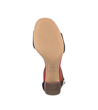Tamaris Czarne 1-28379-26 095 Blk Suede Comb (TM311-a) sandalai