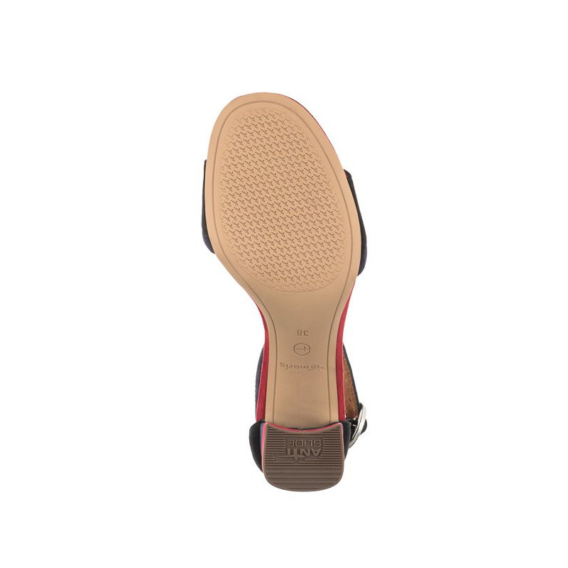 Tamaris Czarne 1-28379-26 095 Blk Suede Comb (TM311-a) sandalai