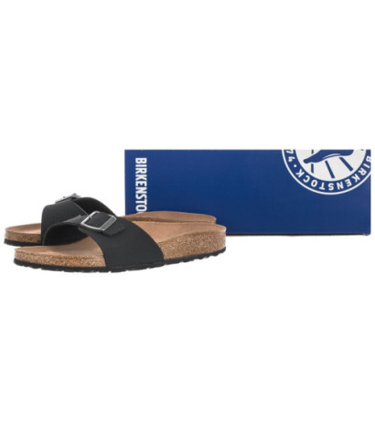 Birkenstock Madrid BS Black Vegan 1020060 (BK140-a) Moteriški batai/šlepetės