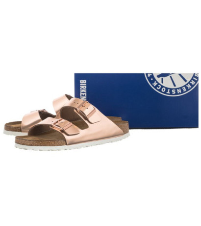Birkenstock Arizona BS Soft Footbed Metallic Copper 0952093 (BK145-a) Moteriški batai/šlepetės