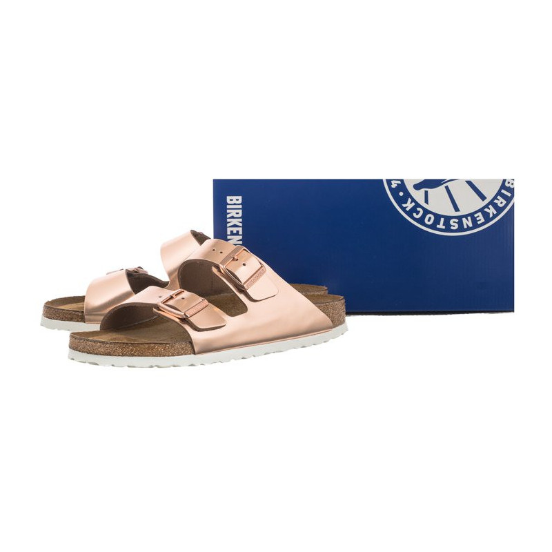 Birkenstock Arizona BS Soft Footbed Metallic Copper 0952093 (BK145-a) Moteriški batai/šlepetės