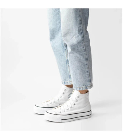 Converse CT All Star Lift Hi White/Black 560846C (CO468-a) bateliai