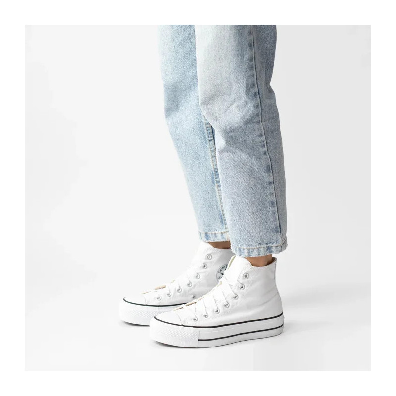 Converse CT All Star Lift Hi White/Black 560846C (CO468-a) bateliai
