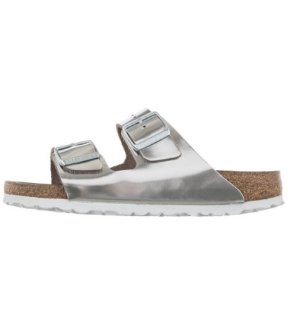 Birkenstock Arizona BS Soft Footbed Silver 1005961 (BK145-b) Moteriški batai/šlepetės