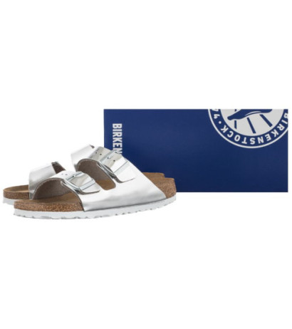 Birkenstock Arizona BS Soft Footbed Silver 1005961 (BK145-b) Moteriški batai/šlepetės
