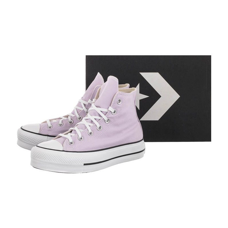 Converse CT All Star Lift Hi Pale Amethyst/White/Black A01178C (CO468-d) bateliai