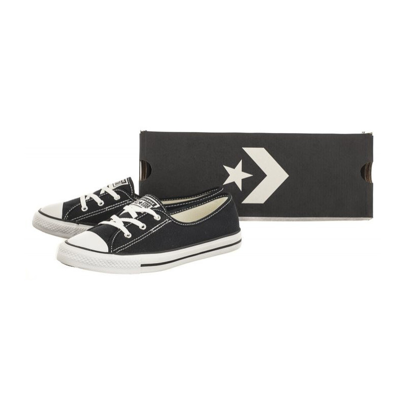 Converse CT All Star Ballet Lace Slip Black/White/Black 566775C (CO467-b) bateliai