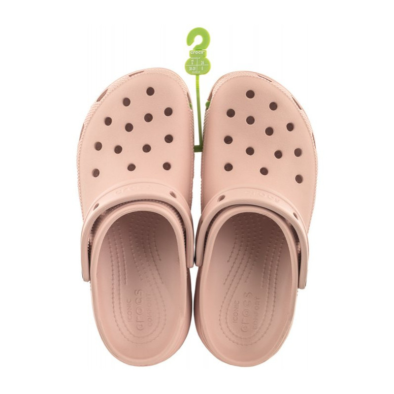Crocs Classic Platform Clog W Pale Blush 206750-6RL (CR211-g) Moteriški batai/šlepetės