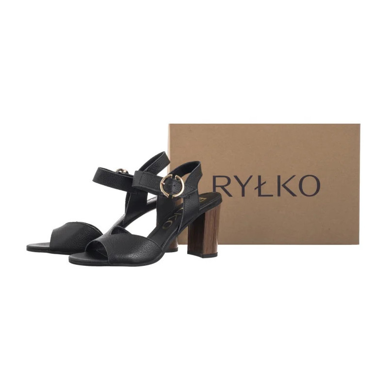 Ryłko Czarne 9HFR4_T4 _9SC (RY294-f) sandalai